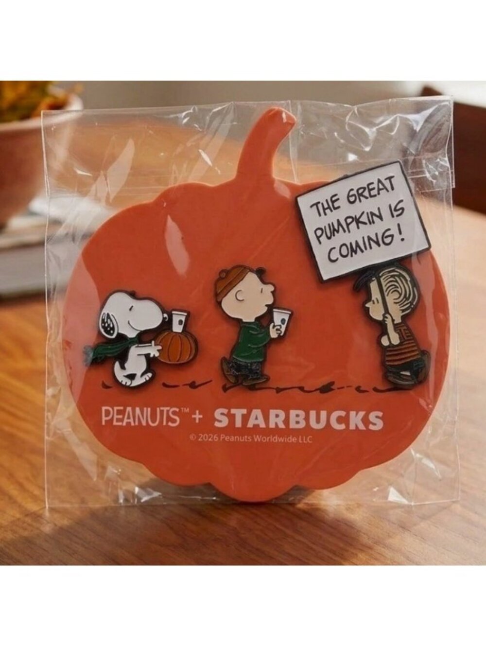 NEW Peanuts Starbucks Enamel Pin Set Snoopy Charlie Brown Great Pumpkin 2026